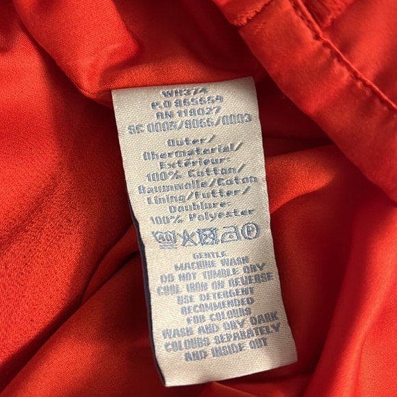 Boden Red Orange Textured Fringe Hem Mini Dress - 6 - Picture 13 of 15